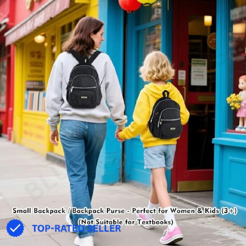 Mini Nylon Daypack Backpack Lightweight Casual Ch… - image 3